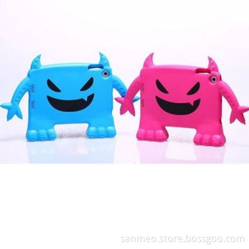New Lovely Cute 3D Cartoon Children's Soft Thick Foam Standing Case for iPad Mini 1/2, Colorful